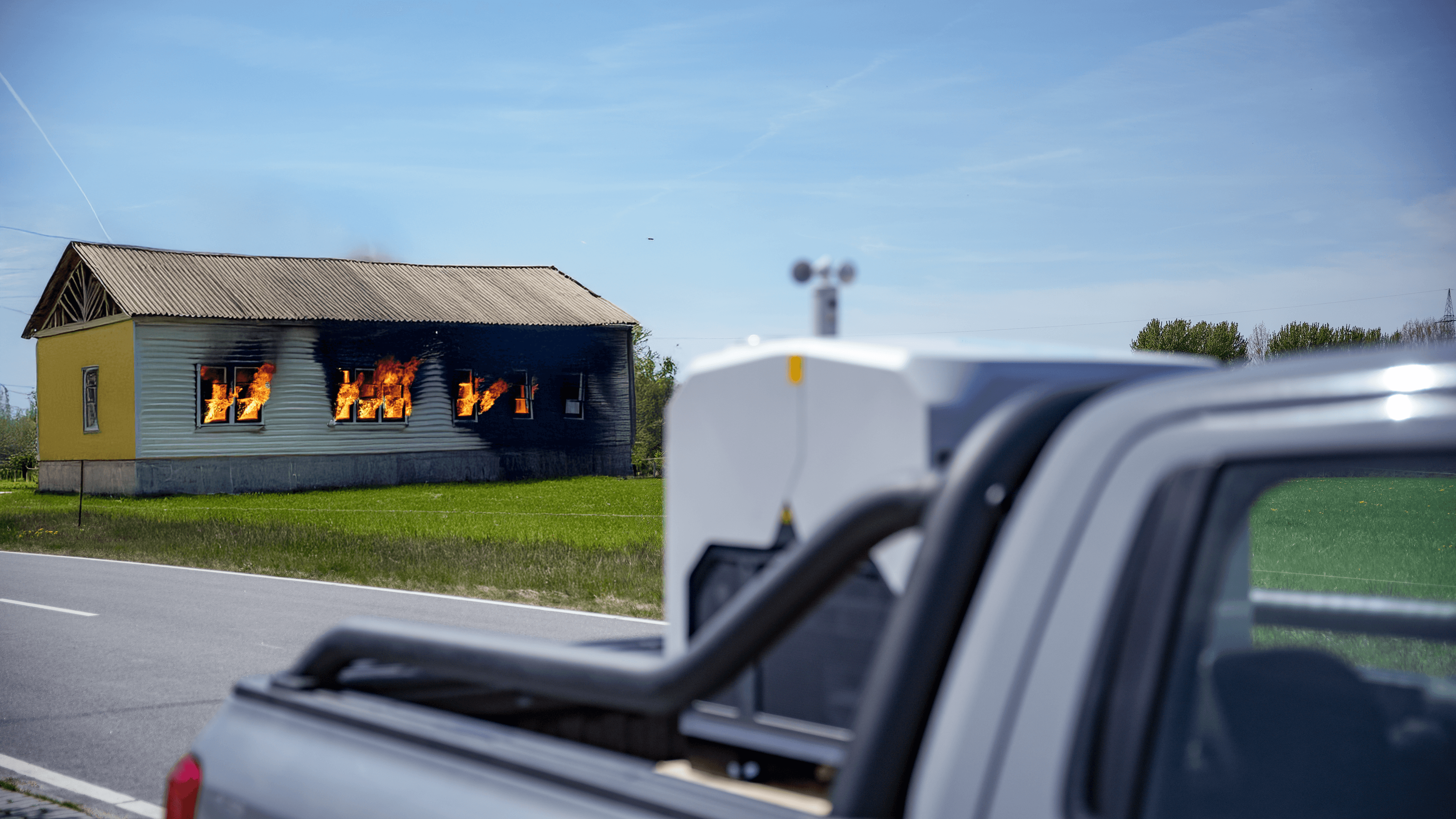 AI-Generated: House on fire